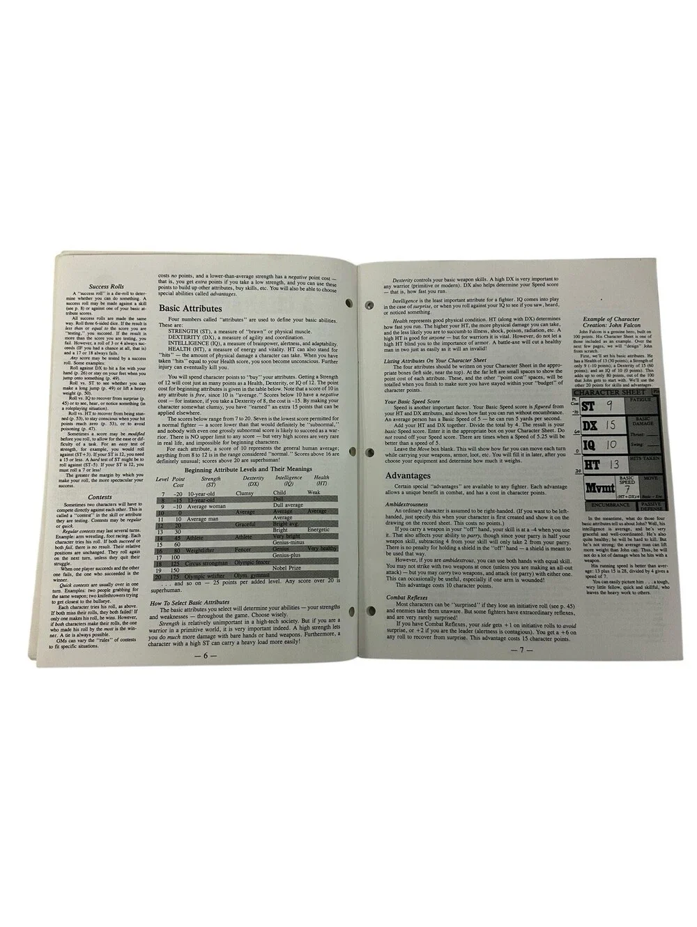 SJG GURPS Fantasy Man to Man VG+